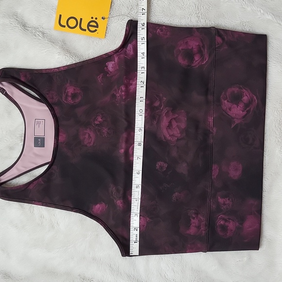 Lole Dalia Crushed Blooms Purple Tank Top! Size Large! NWT! - Picture 4 of 9